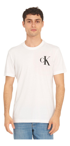 Playera Calvin Klein De Cuello Redondo Para Hombre 