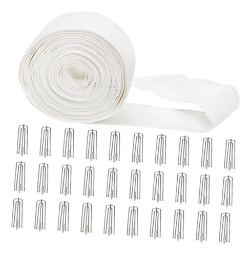Y 10.9 Yard Curtain Tieback Tape With 30 Hooks