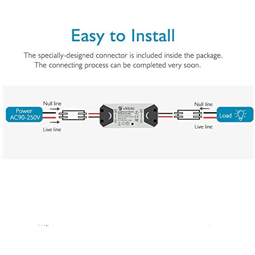 Módulo De Control Remoto De Luz Inalámbrica Emylo Wifi Relay