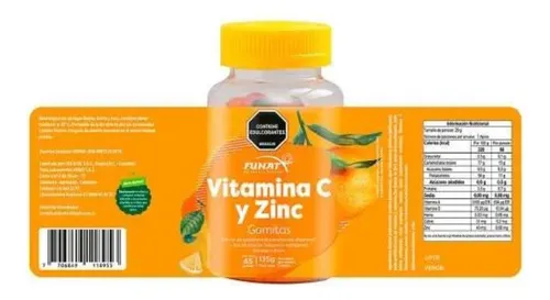 Gomitas Con Vitamina C Zinc X45
