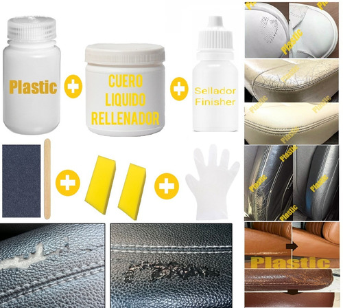 Dr Cuero Kit Cuero Liquido Reparación De Butaca - Plastic
