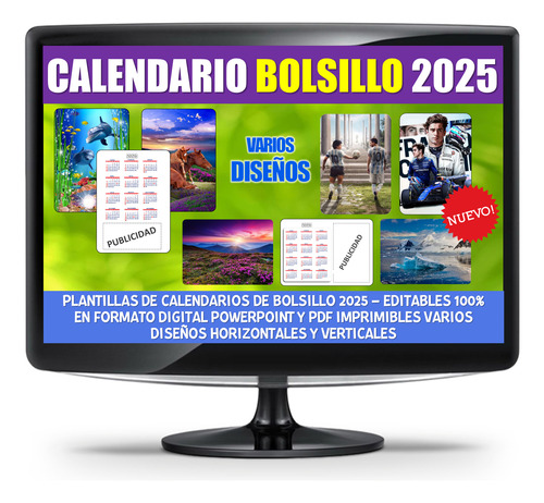 Kit Imprimible Plantilla Almanaque De Bolsillo Ppt Y Pdf