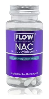 Nac N-acetylcisteína 60 Cápsulas De 600 Mg Flow