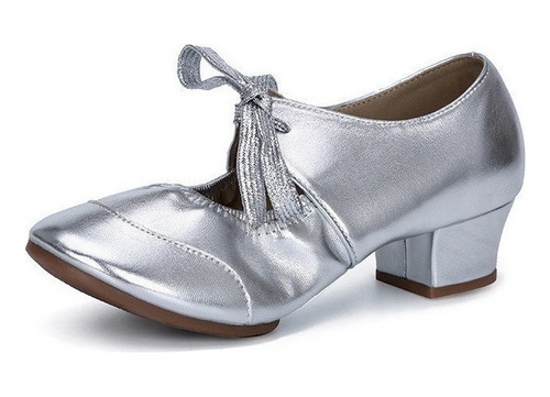 Zapatos De Baile Latino De Danza Moderna Para Mujer, Cuadrad