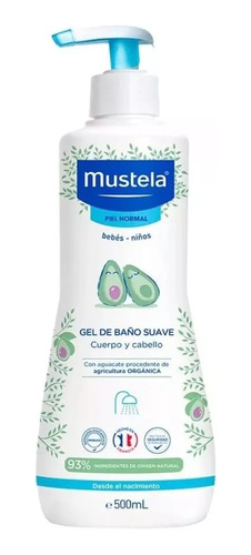 Mustela Gel De Baño Suave Cuerpo Y Cabello 500 Ml