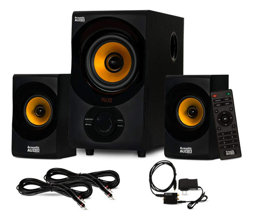 Acustica Audio Bluetooth Home Sistema Altavoz Entrada Optica