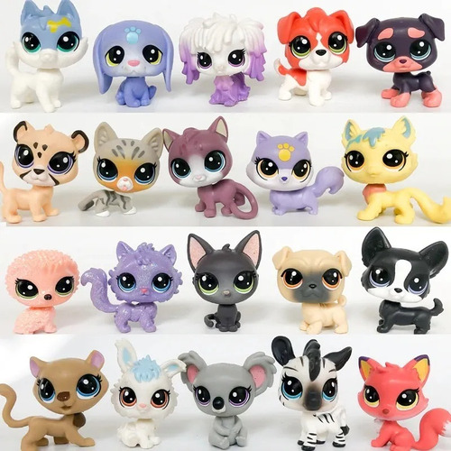 Little Lets Pet Shop Friends Miniaturas Lps Kit Com 20