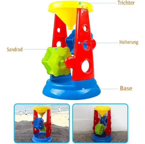 Set Juego Juguete Playa Para Niños Molino De Arena