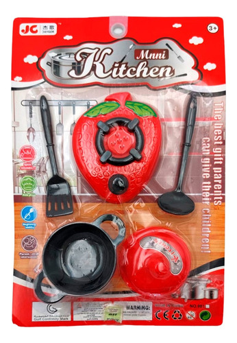 Set De Cocina Infantil En Blister Juguete Niños Mini Kitchen