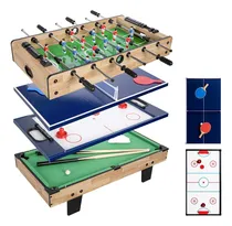 Comprar Mesa Múltijuegos 4 En 1 Diseño Portátil Billar Ping Pong Hoc