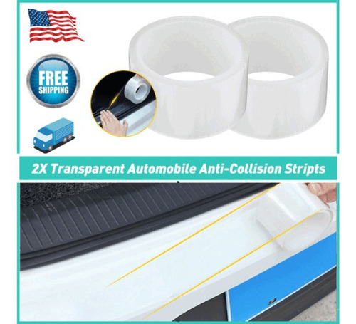 2 Pcs Car Auto Door Sticker Body Anti Scratch Sill Scuff  Mb