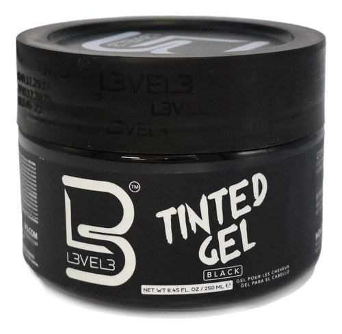 Gel Color Negro Cubre Canas Level 3 Tinted Gel Profesional