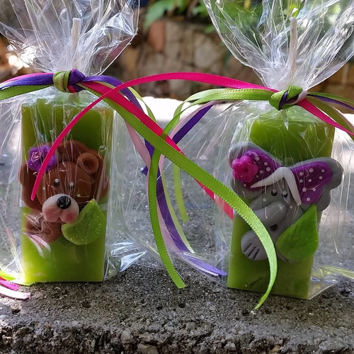 Imagen 4 de 6 de Velas Recuerdos Para Cumpleaños, Animalitos Safari, Detalles