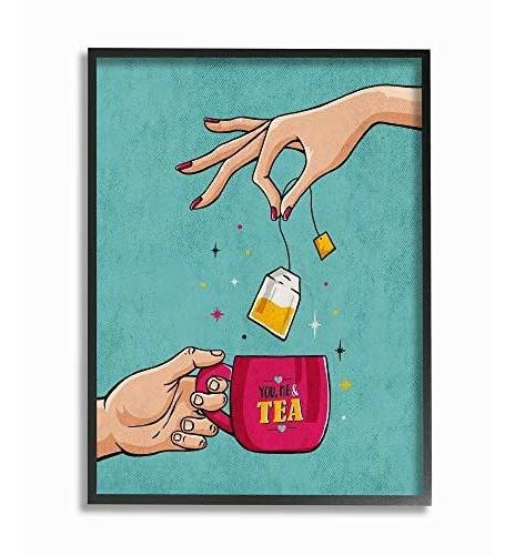 Stupell Industries You And Me Tea Vintage Comic Book, Diseño