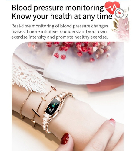 Imagen 4 de 10 de Smartwatch H8 Pro Reloj Inteligente De Dama Lujo Android Ios