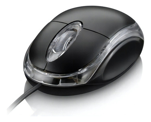 Mouse Óptico Usb 1000 Dpi Hoopson Preto Ms-035 Box