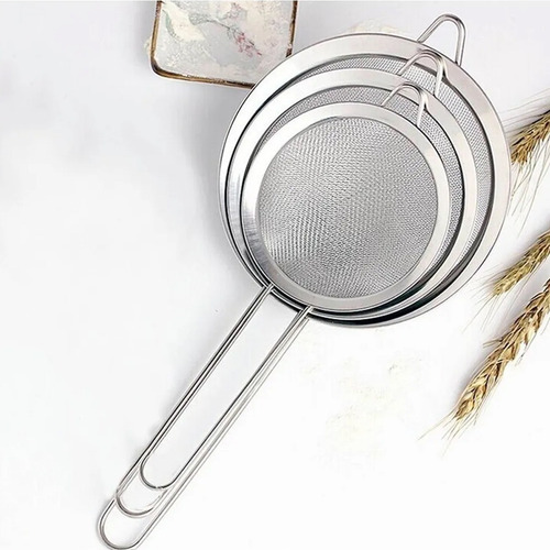 Imagen 4 de 10 de Set X3 Colador De Acero Para Cocina Kuchen
