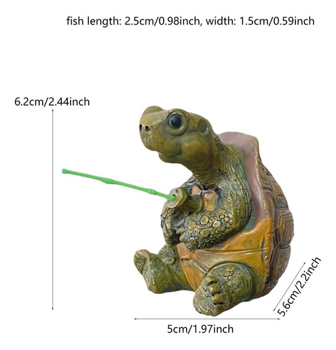 Figura Animal Fishing Tortuga Estatua Accesorios De Jardín