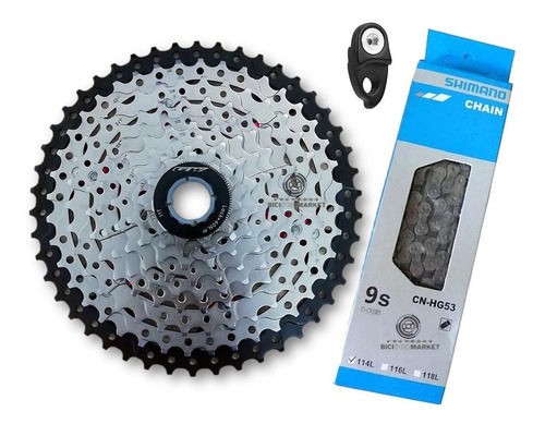 Combo Pacha Bicicleta + Cadenilla Gw 9 V 11-46 Shimano Mtb