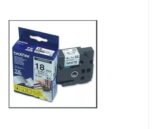 Fita Original Tape Rotulador Brother Branca 18mm Tze Fx241