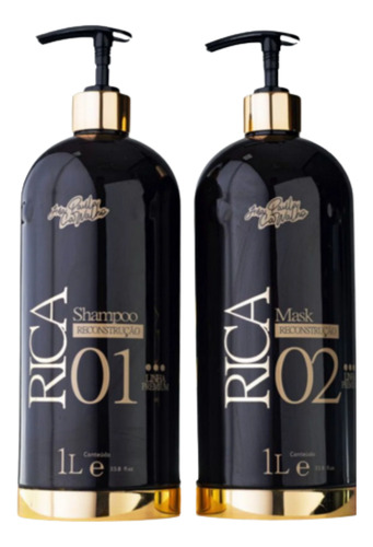 Tratamento Ouro Rica Shampoo E Máscara - Ap Professional