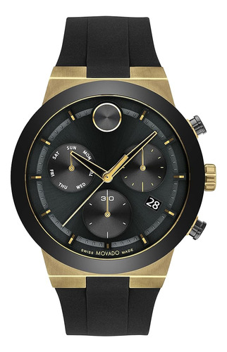 Movado Bold Reloj De Correa De Silicona Y Acero Inoxidable D