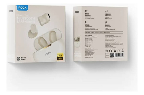 Fone De Ouvido Tws Eb900 Da Rock Cor Branco Luz Branco