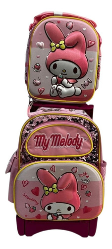 Mochila Hello Kitty Primaria Melody Con Lonchera