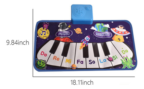 Mz Manta For Niños Con Música For Pisar El Piano, Tapete
