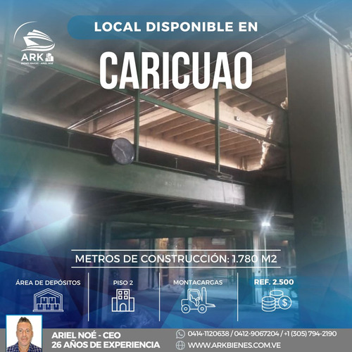 (#7001) Piso Industrial De 1.780 M2 En Caricuao