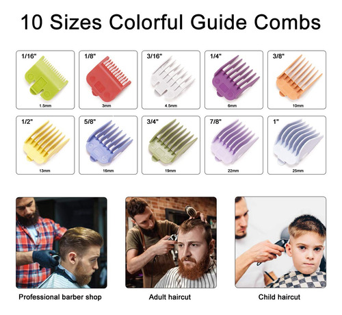10 Color Profesional Recortador De Pelo / Recortador...