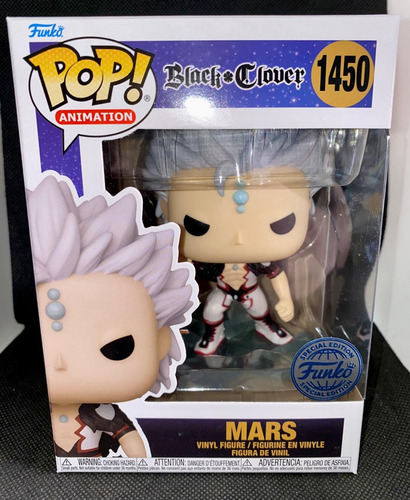 Mars Black Clover Funko Pop Especial Edition Asta Yuno