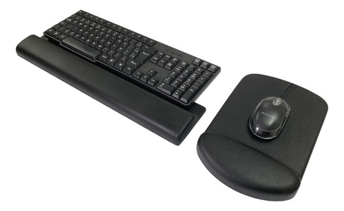 Kit Mousepad + Apoio Ergonômico Teclado Em Pu - Ergosolution