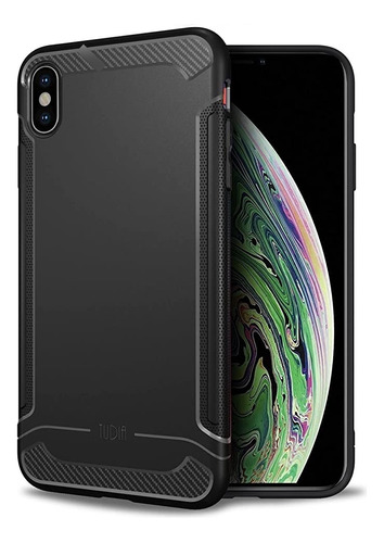 Funda Para iPhone XS Max Anti Caidas Resistente Negro Mate