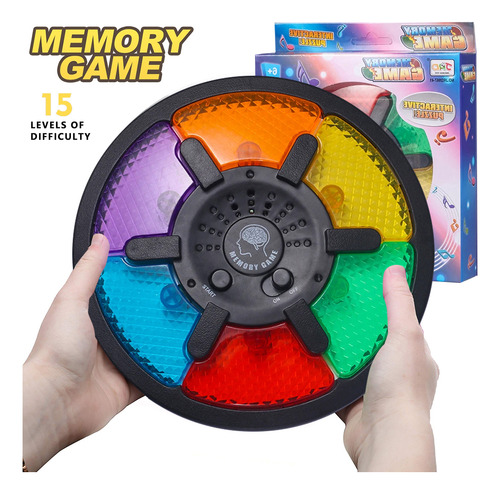 Juego Para La Memoria Electrónico Portátil Con Luz Y Sonido