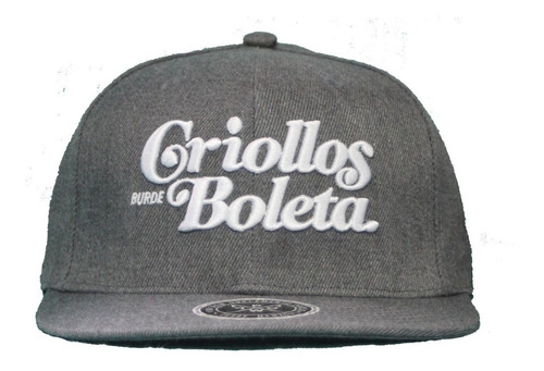 Gorra Pow Criollos Burde Boleta  