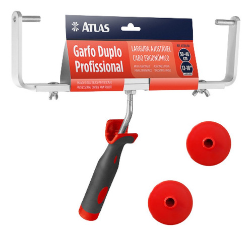 Imagem 4 de 4 de Kit Com 2 Big Rolos Rendeplus 46cm Com 1 Garfo Duplo - Atlas