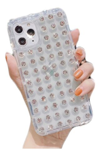 Hermoso Estuche Con Piedras Brillantes Para iPhone XR 