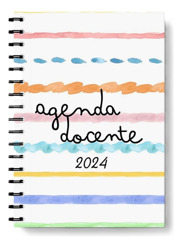 Kit Imprimible Agenda Docente 2024 Editable Mockups #5