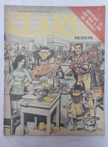 Revista Antigua ** Revista Clarin **  Año 1977