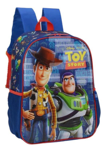 Mochila Escolar De Costas Toy Story Buzz E Woody - Luxcel Cor Vermelho