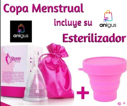 Copa Menstrual Aneer + Vaso Esterilizador Premium Mdp