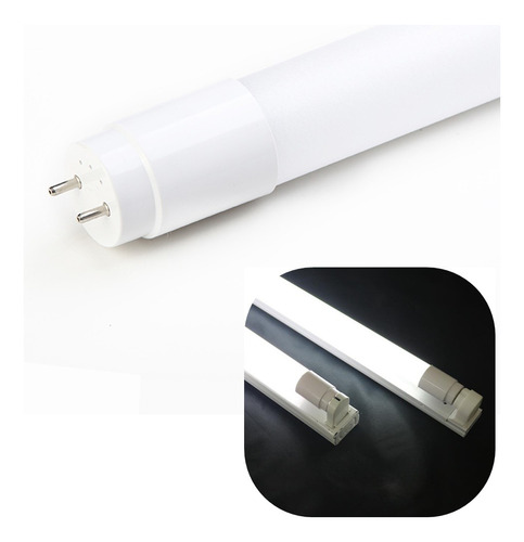 Led Tubular T8 90cm 13w Luz Neutra 4000k Liga 1 Lado Bivolt