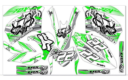 Stickers, Calca, Vinil, Para Moto Beretta250 Mod-176