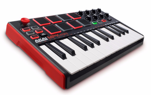 Teclado Controlador Akai Mpk Mini Mk2 + Software Hibrid 3