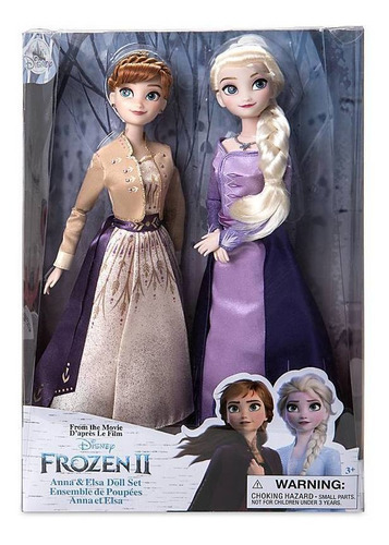 Set De 2 Muñecas De Juguete Anna Y Elsa Disney Frozen 2