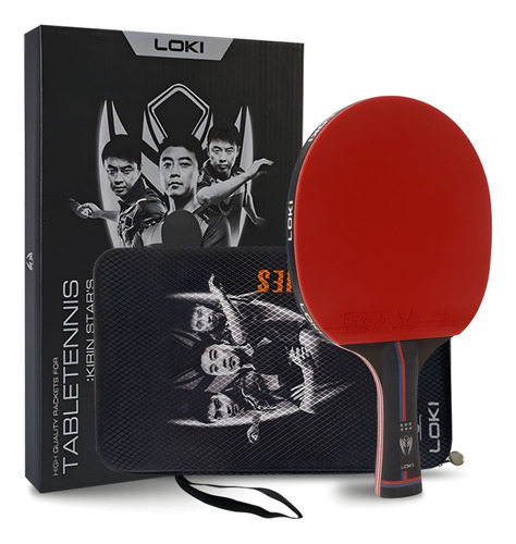 Loki Raqueta Ping Pong Profesional K6 Estrellas Cs/fl Carbon