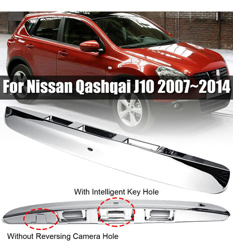 Tapón Trasero Plateado Para Nissan Qashqai J10 2007 ~ 2014 C