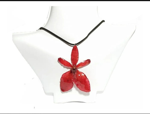 Collar De Flor De Orquidea Grande