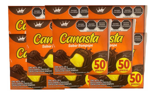 Chocolate Canasta Rellena Rompope La Corona 450 Pz 2.925 Kg 